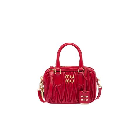 miu miu red handbag|miu handbags official.